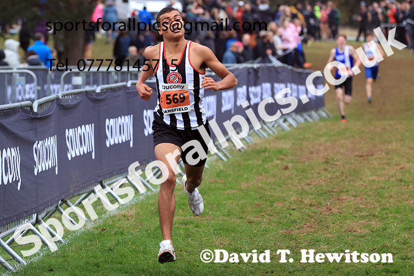 Junior Mens 2024 National Cross Country Relays, Berry Hill Park, Mansfield.   Photo: David T. Hewitson/Sports for All Pics